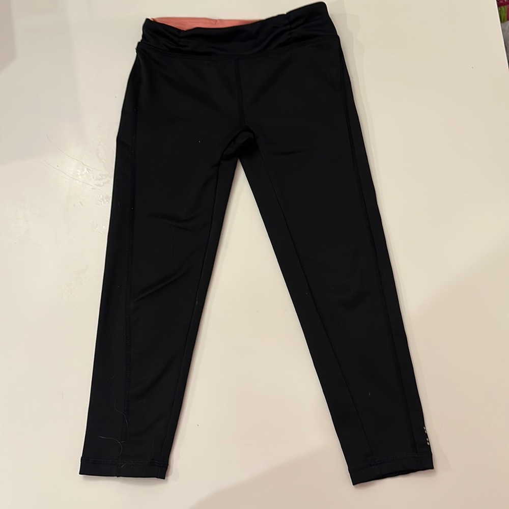 Gymgo Black capri leggings girls size 5-6